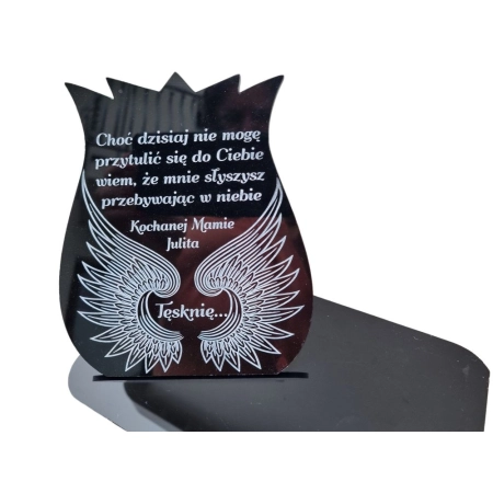 Podstawka-pod-znicz-z-dedykacja-personalizowane-skrzydla-aniola-25-cm
